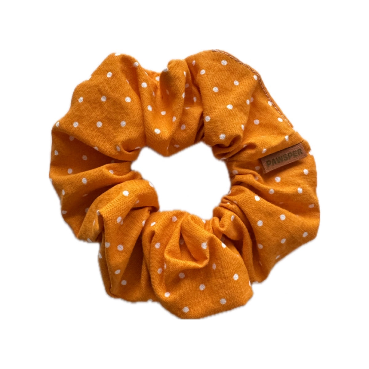 Orange Polka Dots - Scrunchie